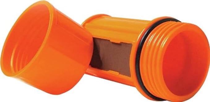 Waterproof Match Case with Integrated Striker and 2 Replacement Strikers